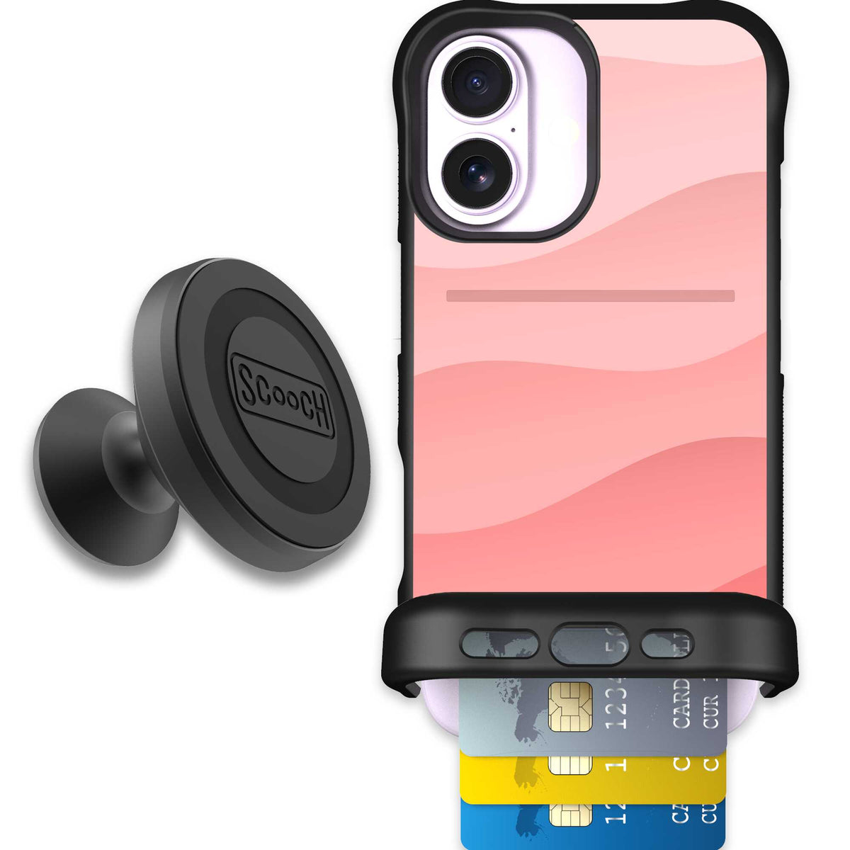 Wingmate Pink Waves for iPhone 17 - Starter Bundle