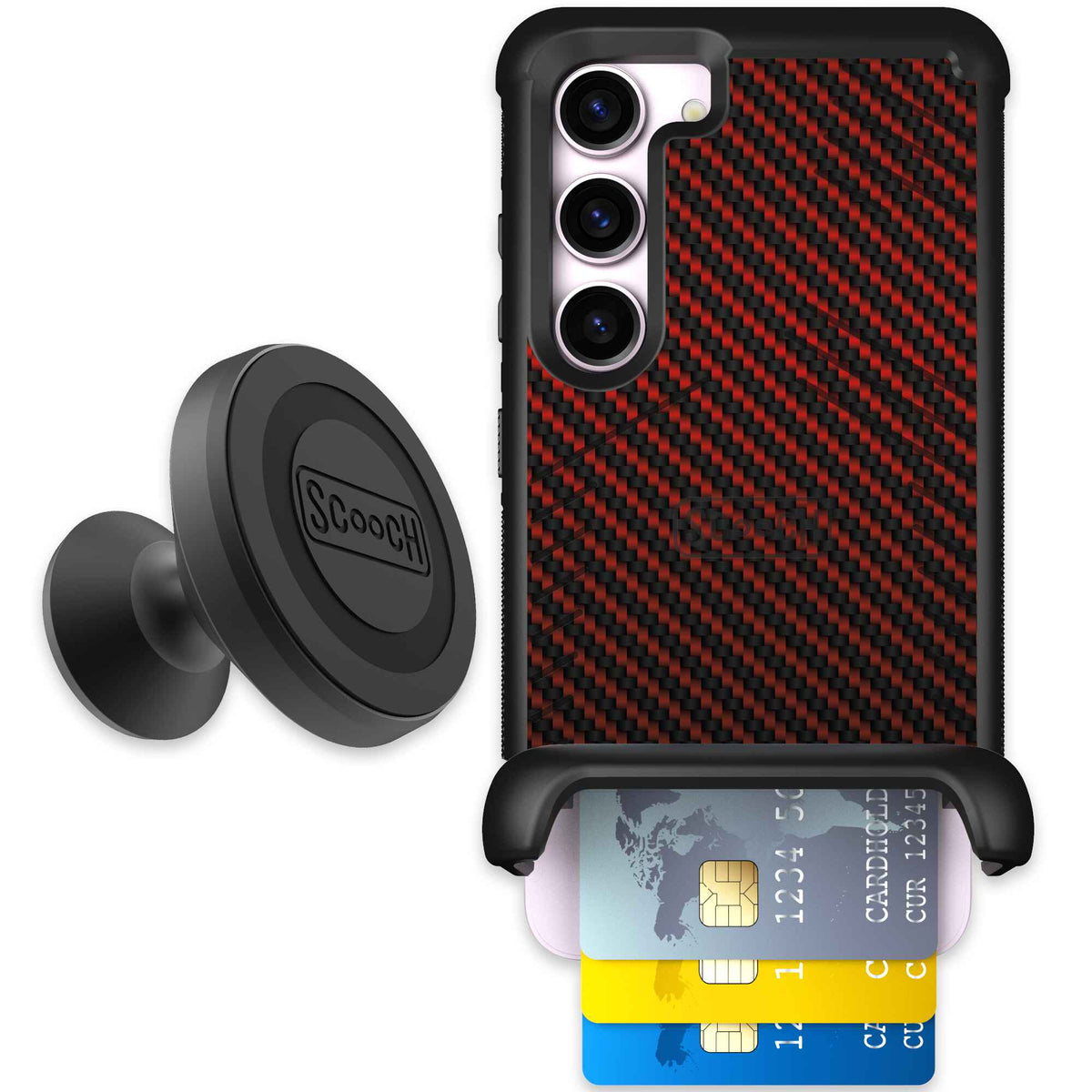 Red Carbon Fiber | website | Galaxy S23 | Starter Bundle