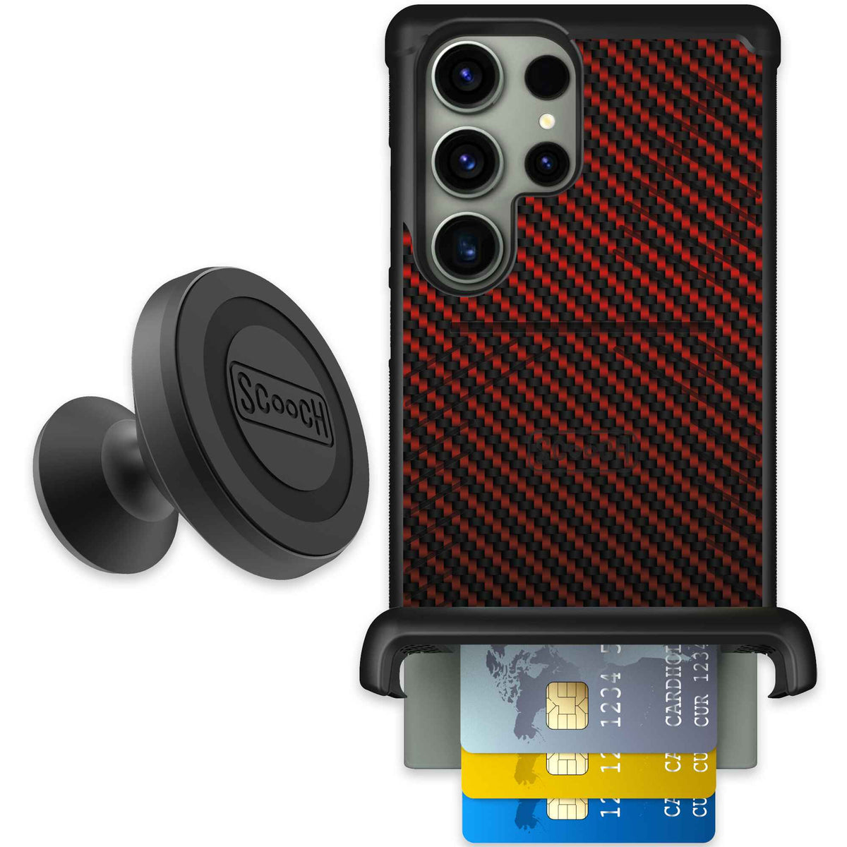 Red Carbon Fiber | website | Galaxy S23 Ultra | Starter Bundle
