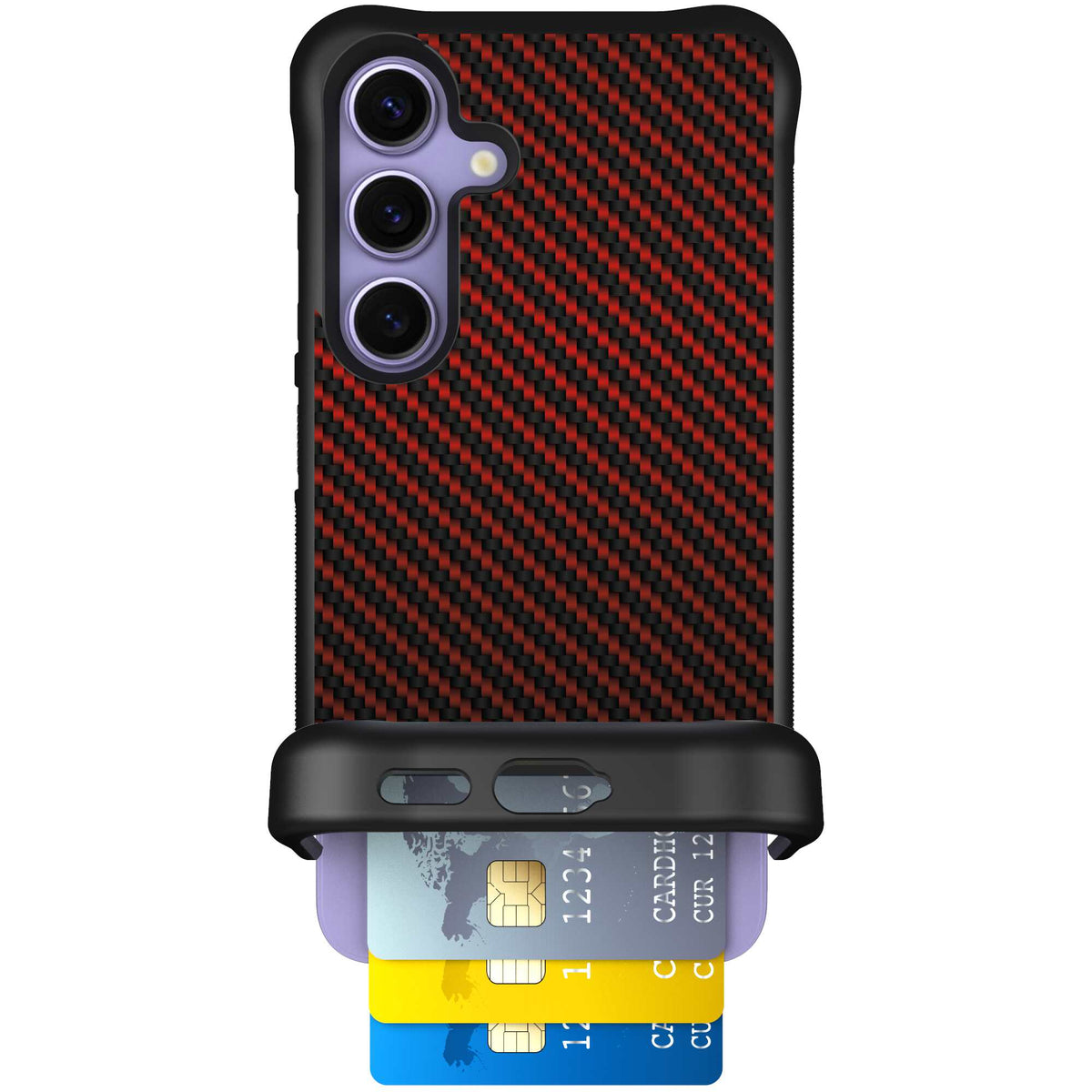 Red Carbon Fiber | website | Galaxy S24 | Case