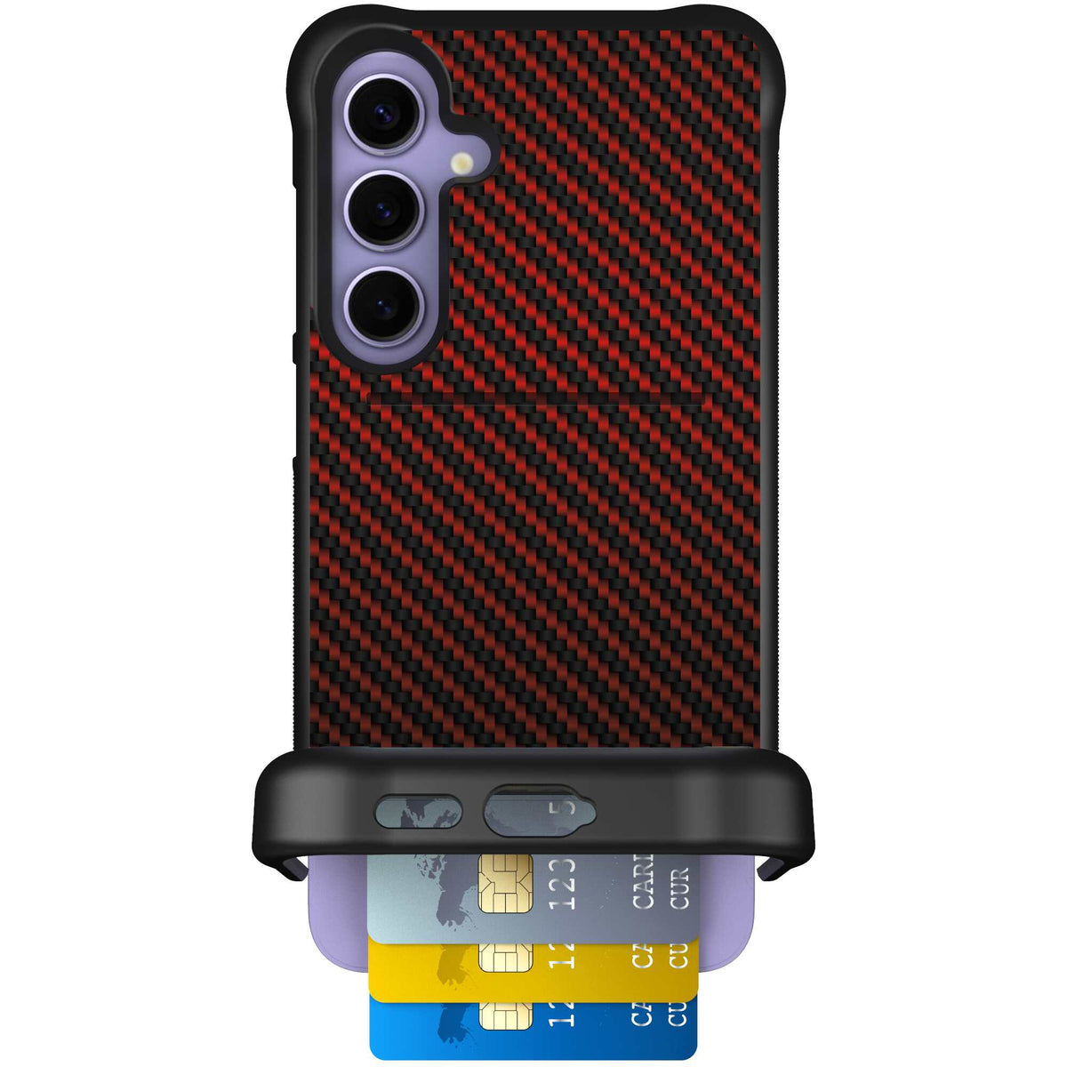 Red Carbon Fiber | website | Galaxy S24+ | Case