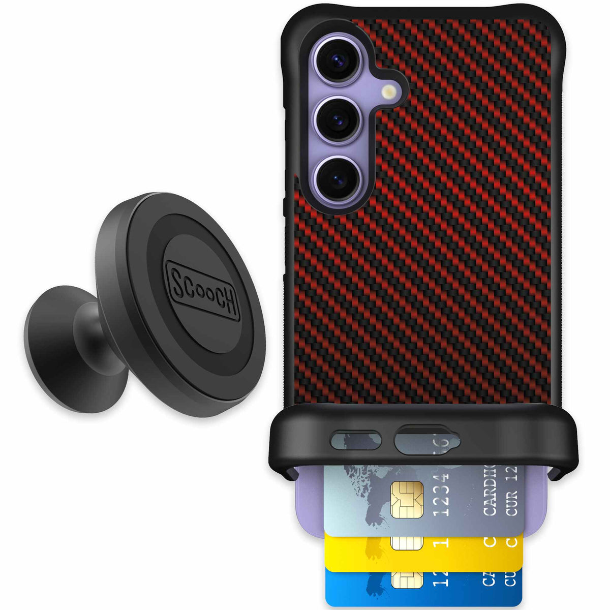 Red Carbon Fiber | website | Galaxy S24 | Starter Bundle