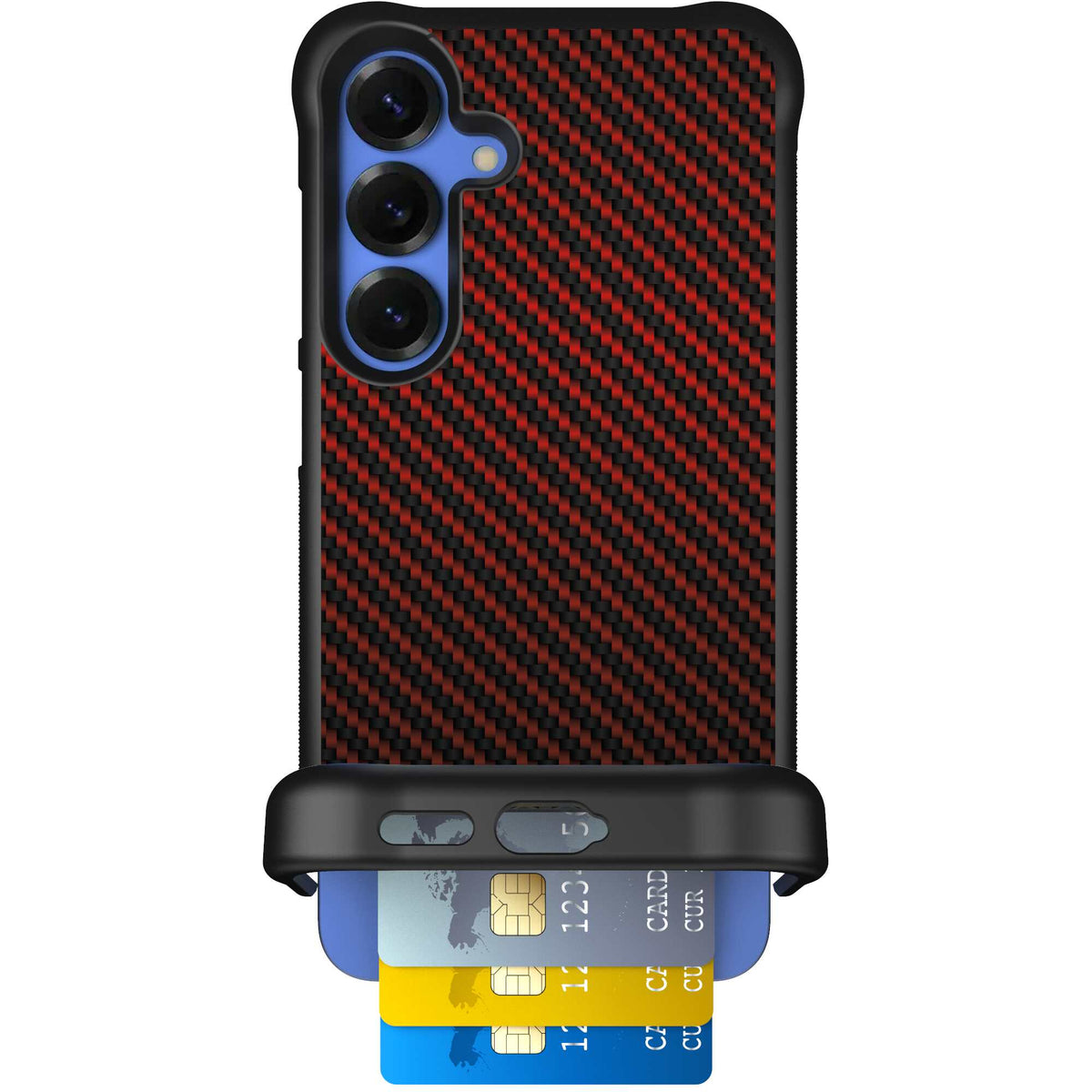 Red Carbon Fiber | website | Galaxy S25+ | Case
