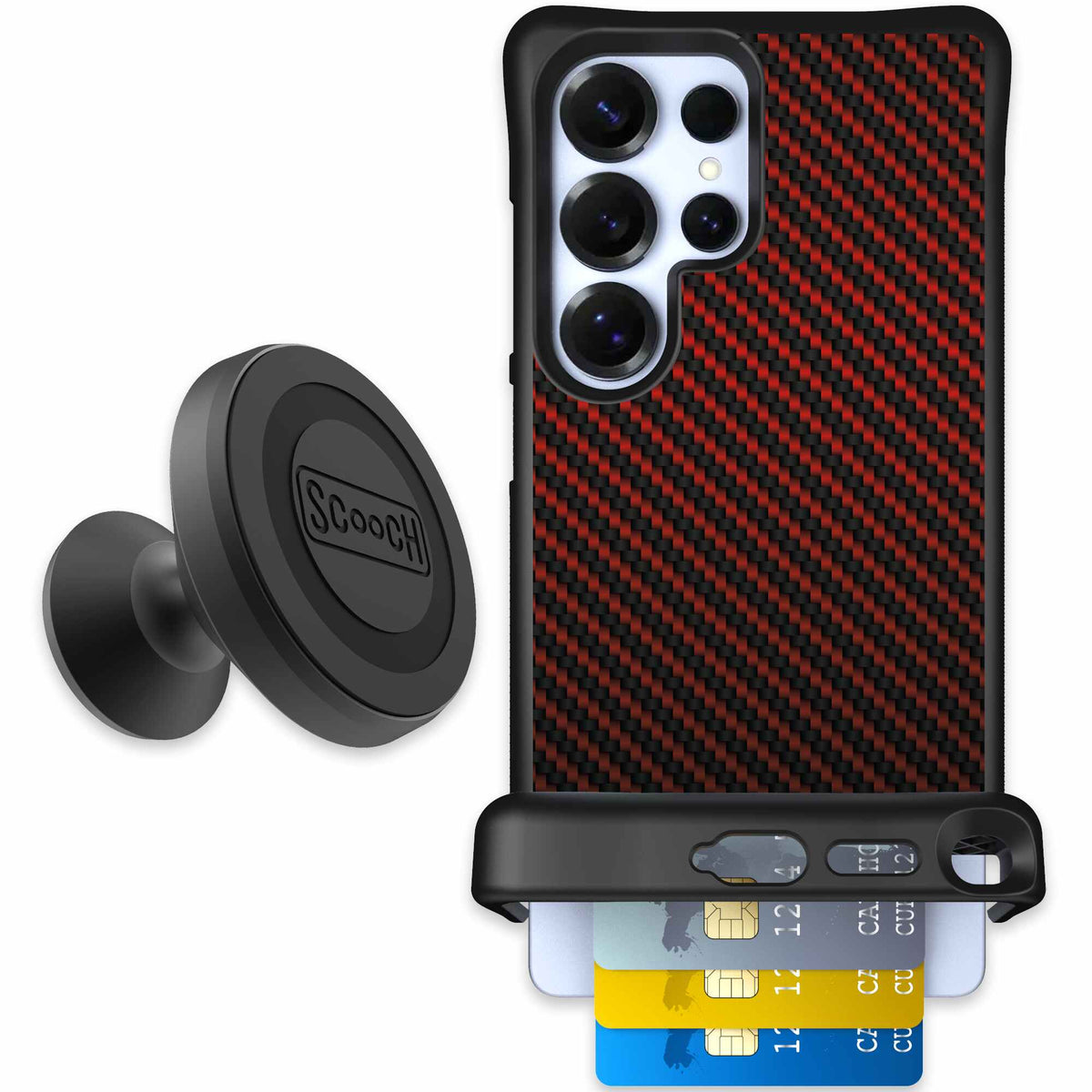 Red Carbon Fiber | website | Galaxy S25 Ultra | Starter Bundle