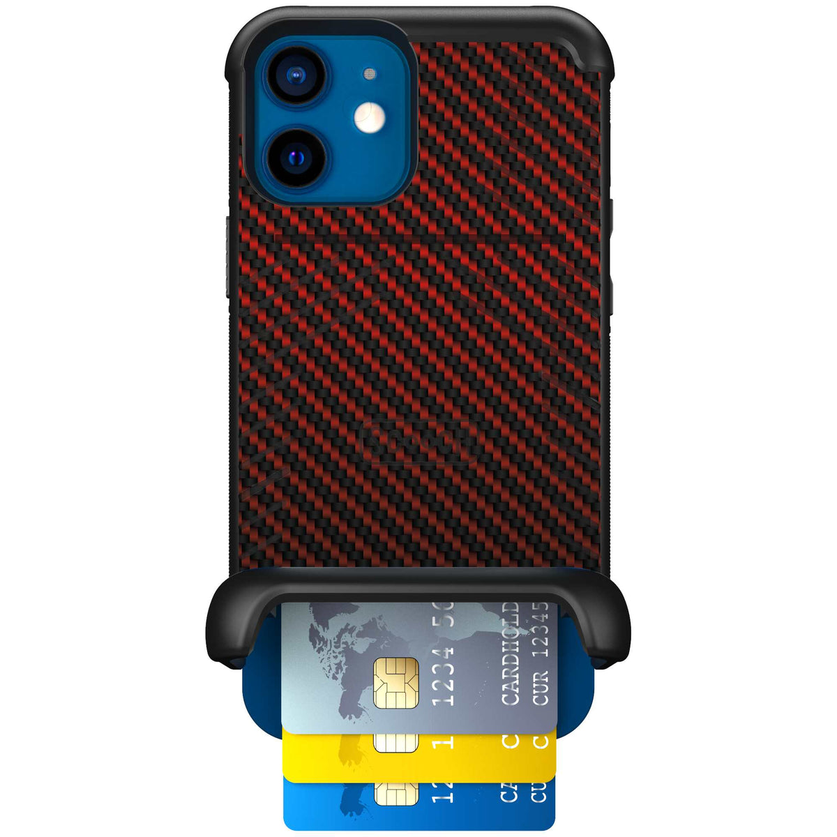 Red Carbon Fiber | website | iPhone 12 | Case
