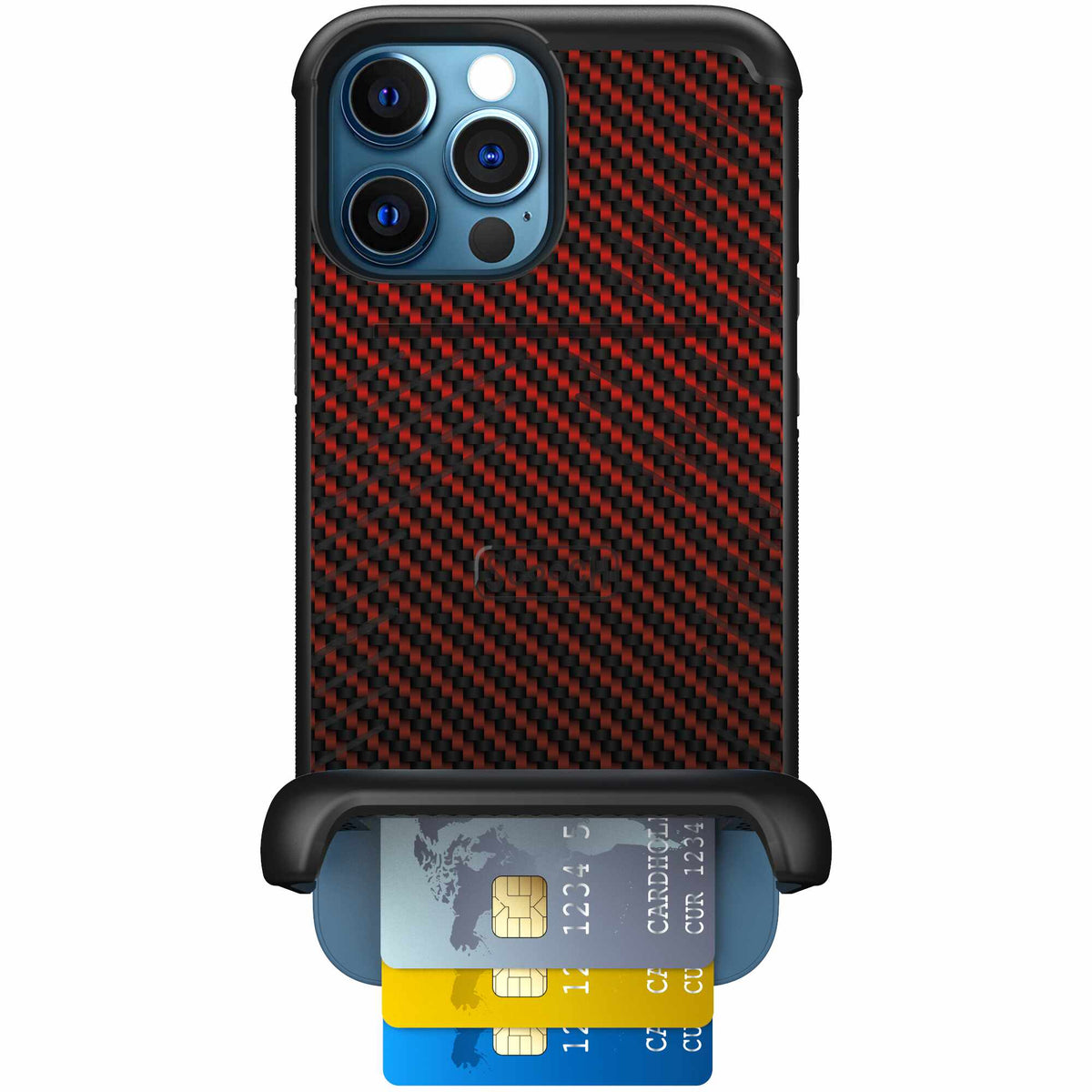 Red Carbon Fiber | website | iPhone 12 Pro Max | Case
