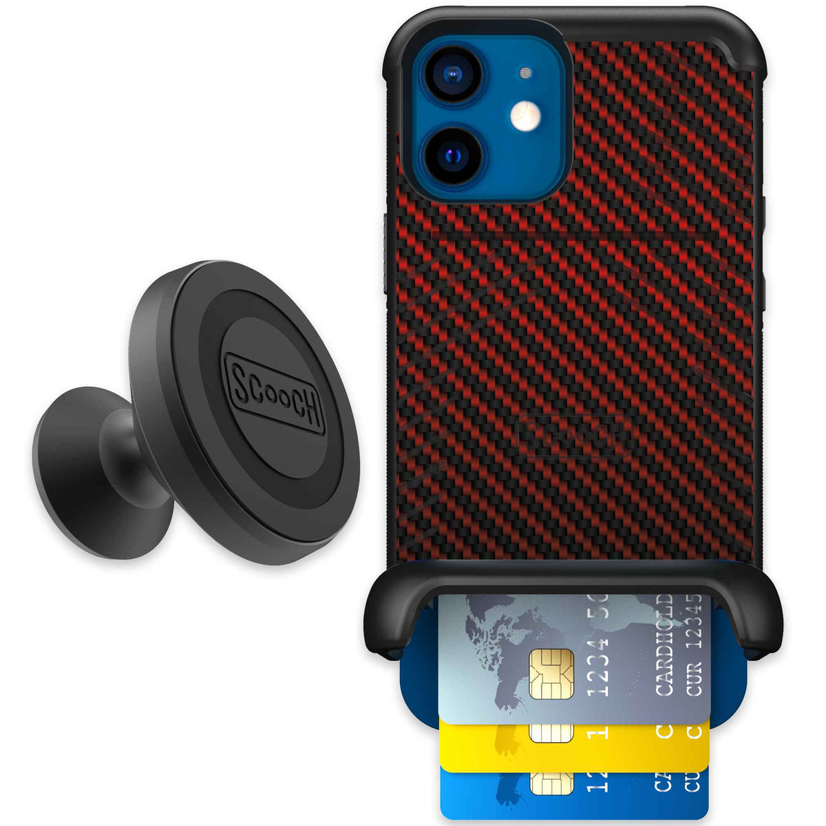 Red Carbon Fiber | website | iPhone 12 | Starter Bundle