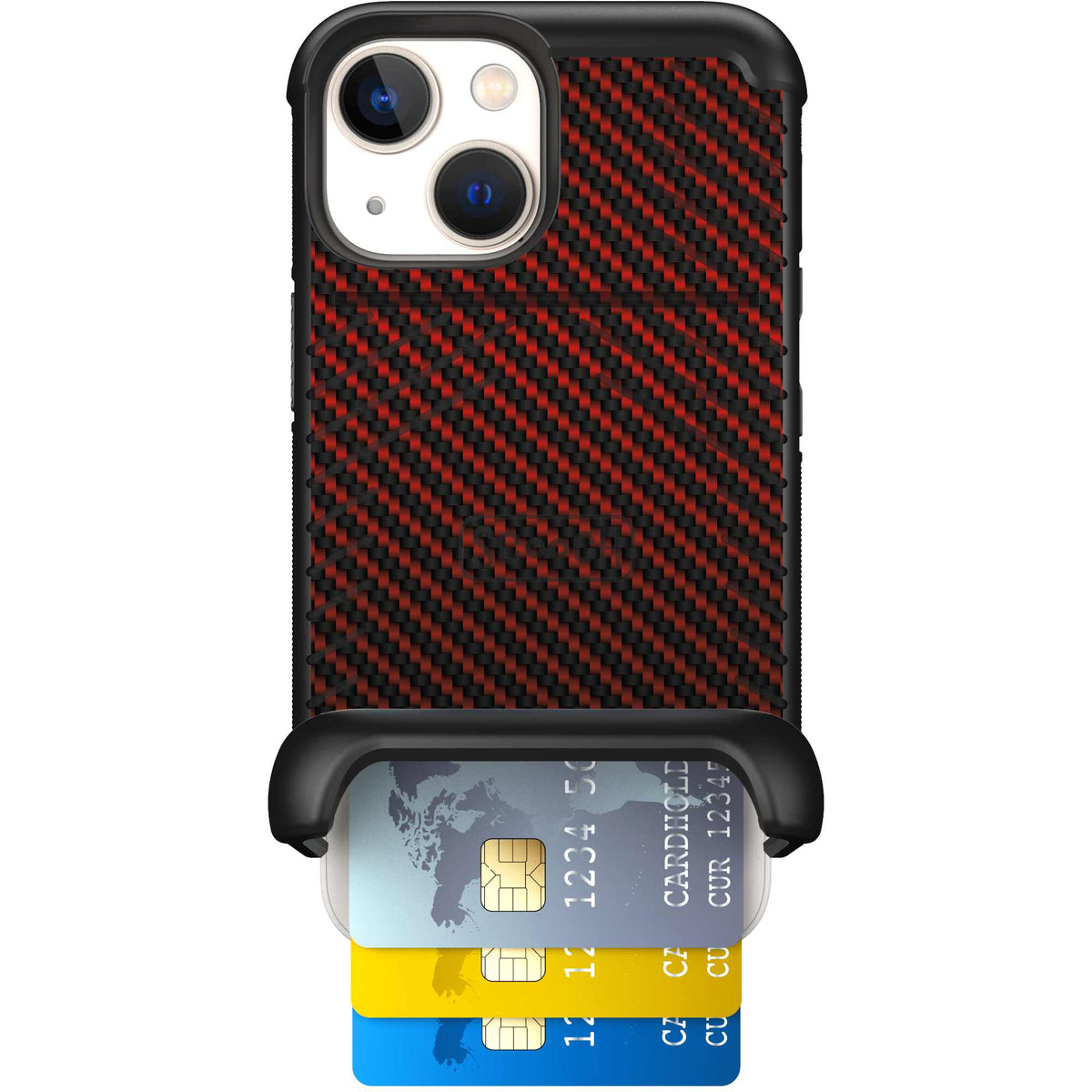 Red Carbon Fiber | website | iPhone 13 mini | Case