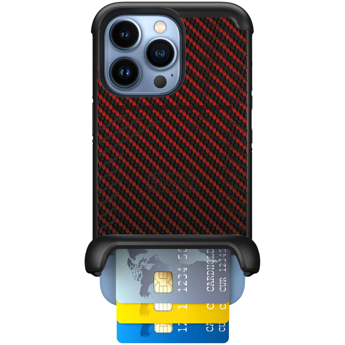 Red Carbon Fiber | website | iPhone 13 Pro | Case