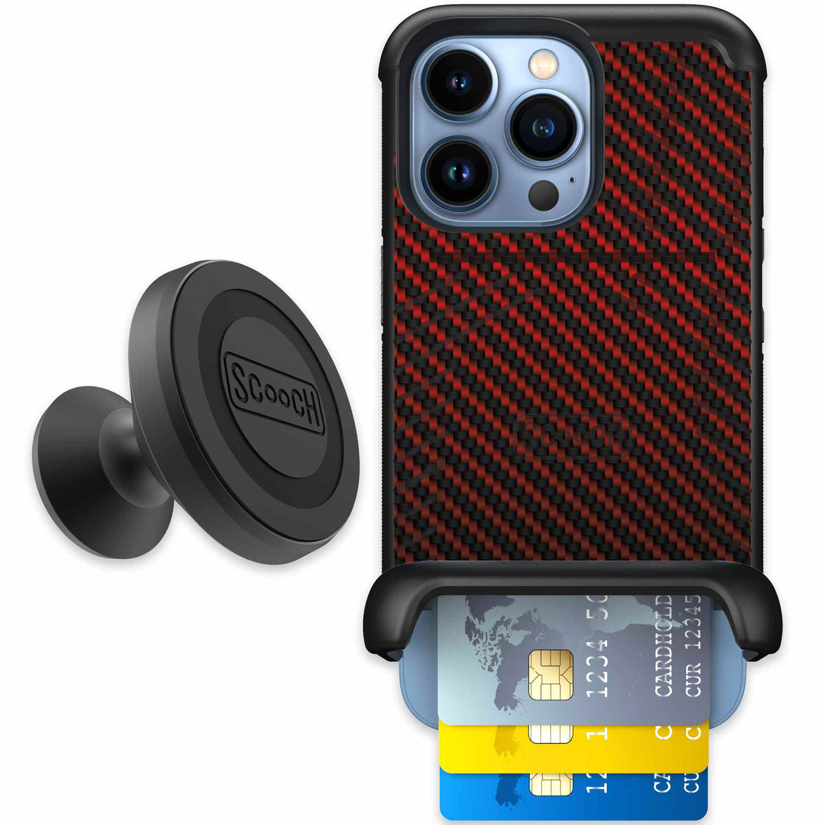 Red Carbon Fiber | website | iPhone 13 Pro | Starter Bundle