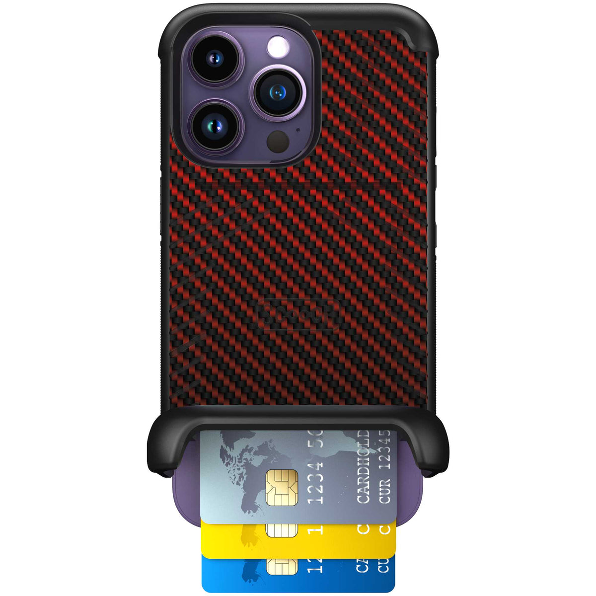 Red Carbon Fiber | website | iPhone 14 Pro | Case