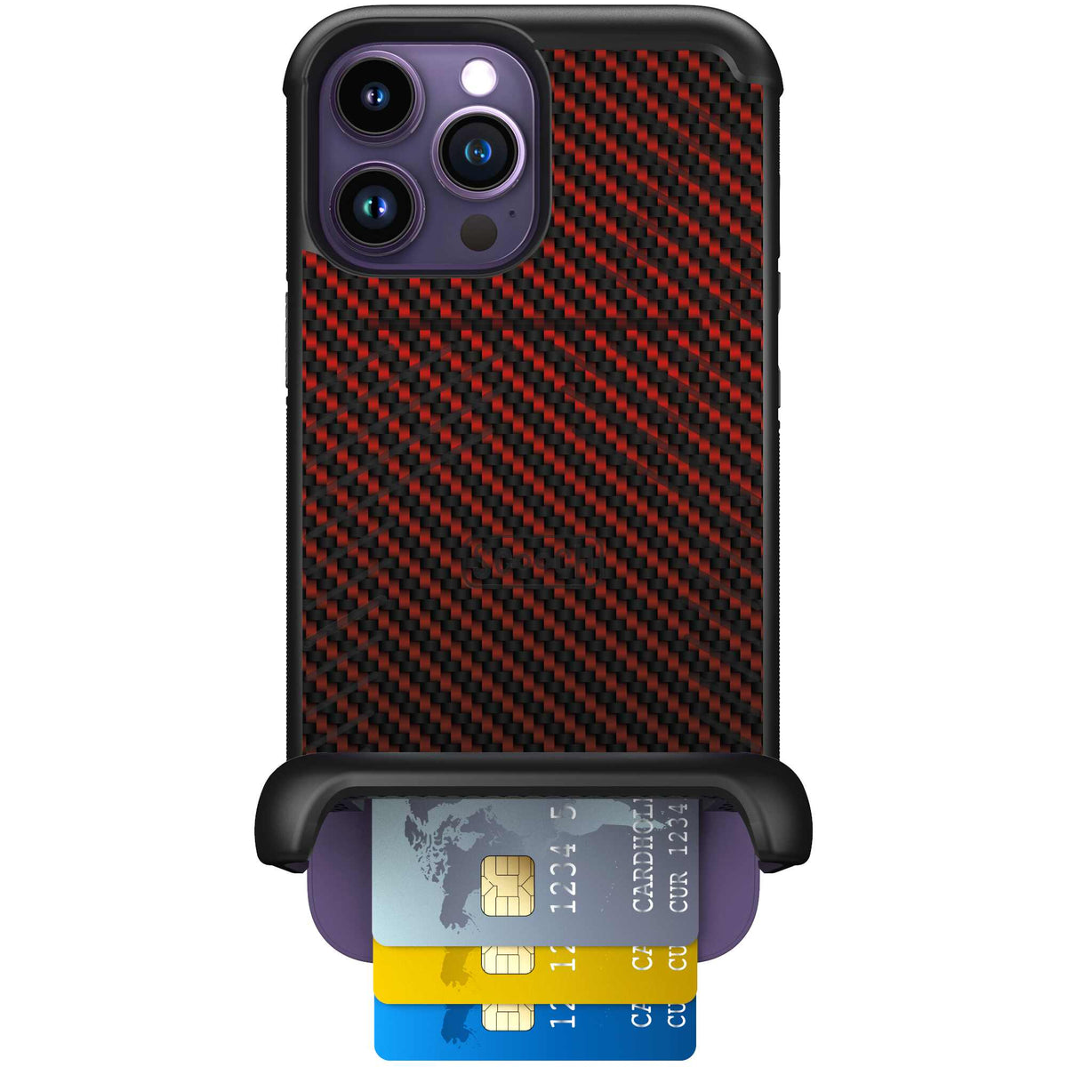 Red Carbon Fiber | website | iPhone 14 Pro Max | Case