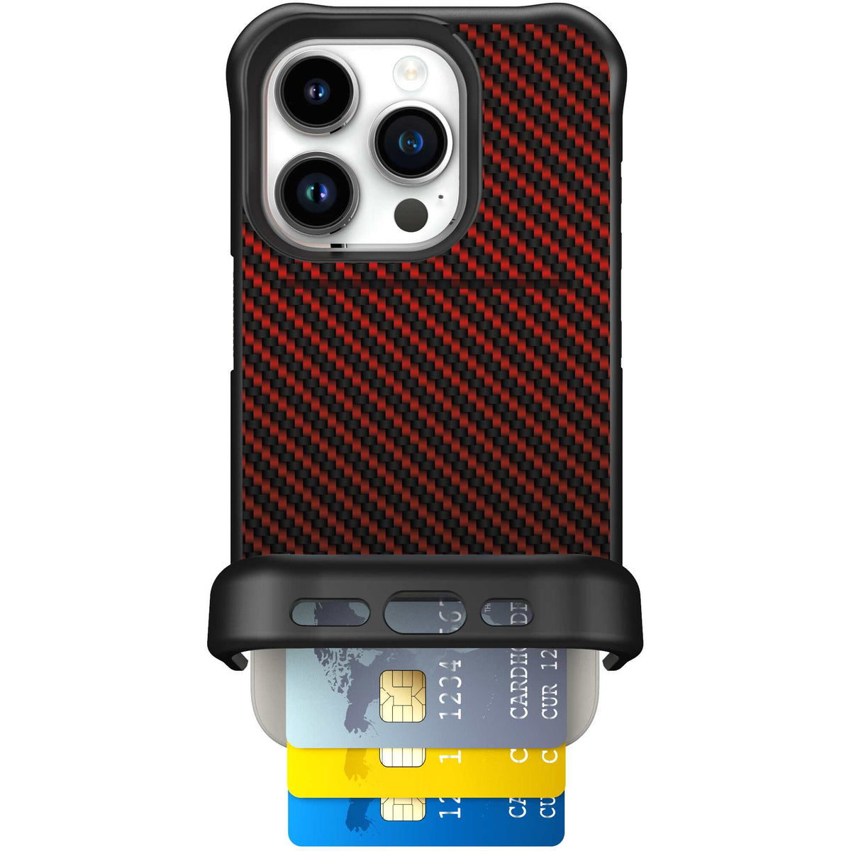 Red Carbon Fiber | website | iPhone 15 Pro | Case