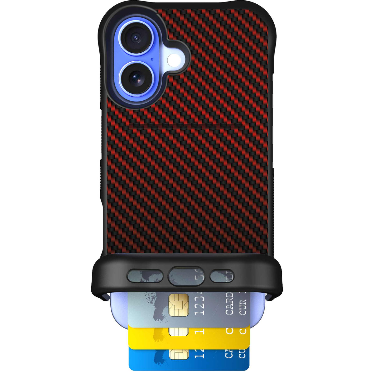 Red Carbon Fiber | website | iPhone 16 | Case