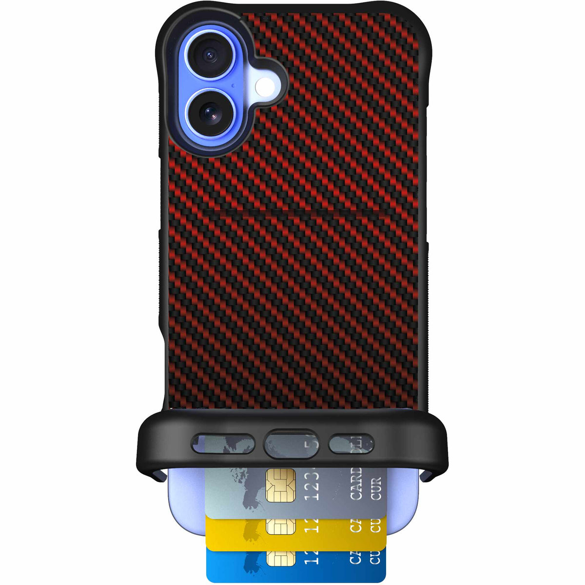 Red Carbon Fiber | website | iPhone 16 Plus | Case