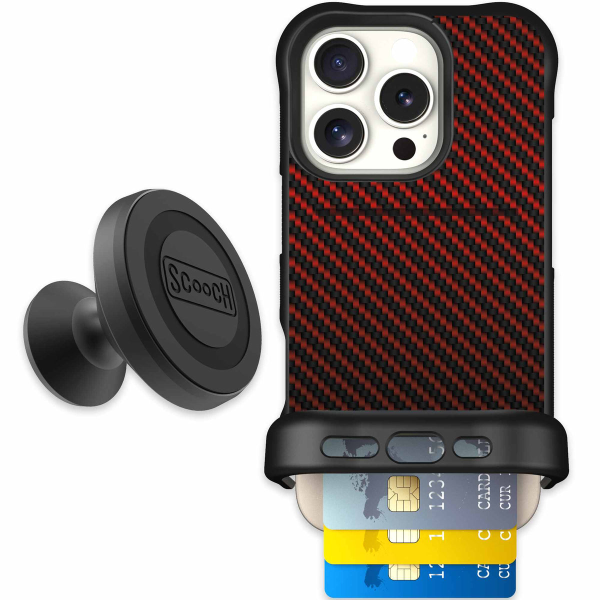 Red Carbon Fiber | website | iPhone 16 Pro | Starter Bundle