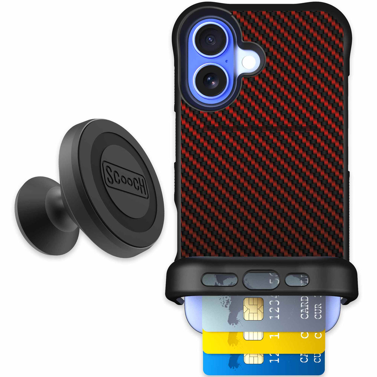 Red Carbon Fiber | website | iPhone 16 | Starter Bundle