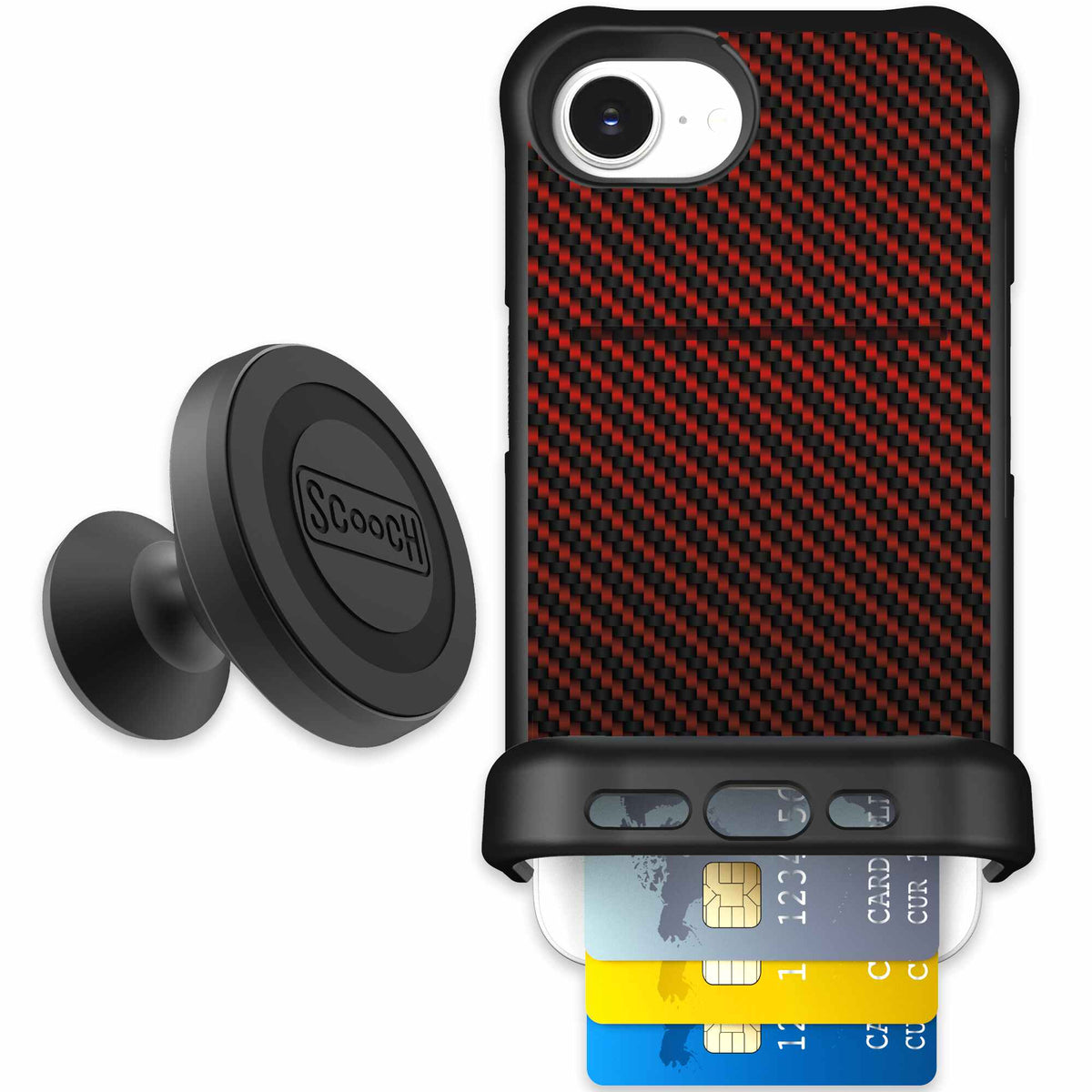 Red Carbon Fiber | website | iPhone 17e | Starter Bundle