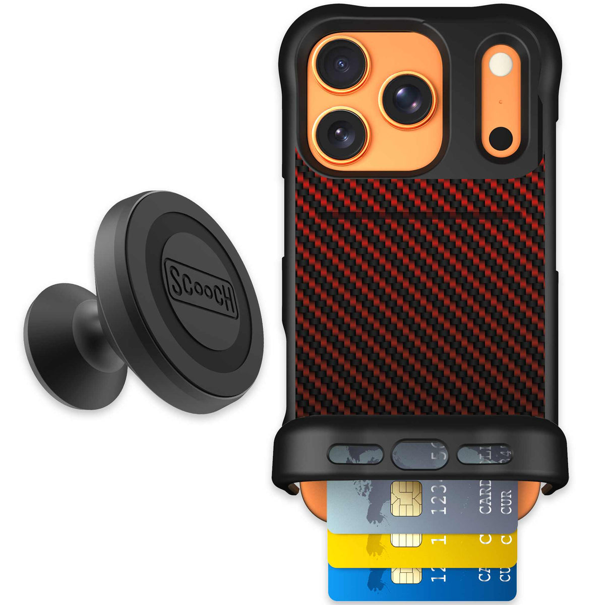 Red Carbon Fiber | website | iPhone 17 Pro | Starter Bundle