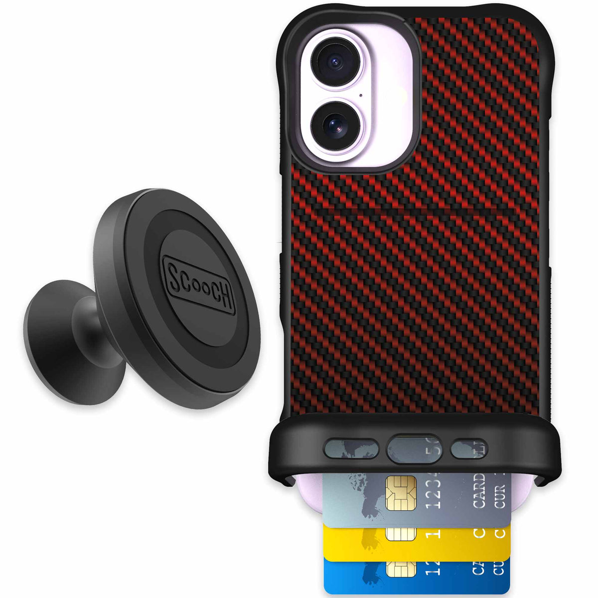 Red Carbon Fiber | website | iPhone 17 | Starter Bundle