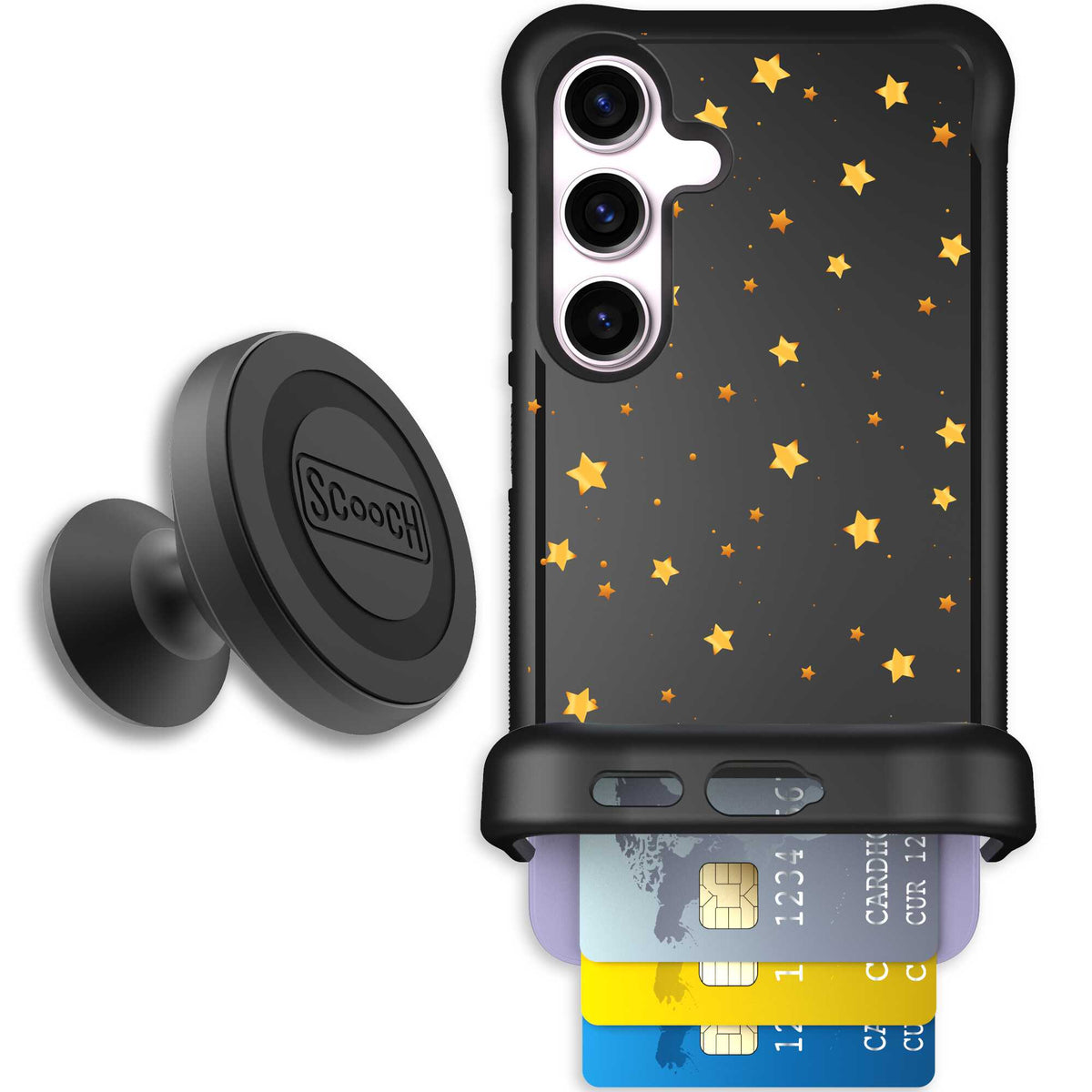 Wingmate Gold Stars for Galaxy S24 - Starter Bundle