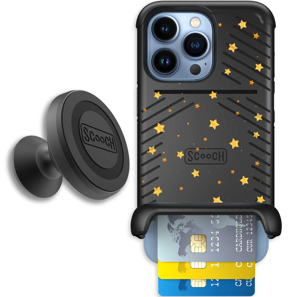 Wingmate Gold Stars for iPhone 13 Pro - Starter Bundle
