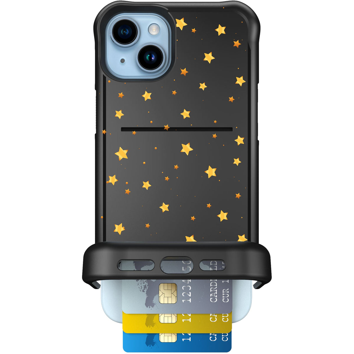 Wingmate Gold Stars for iPhone 15 Plus