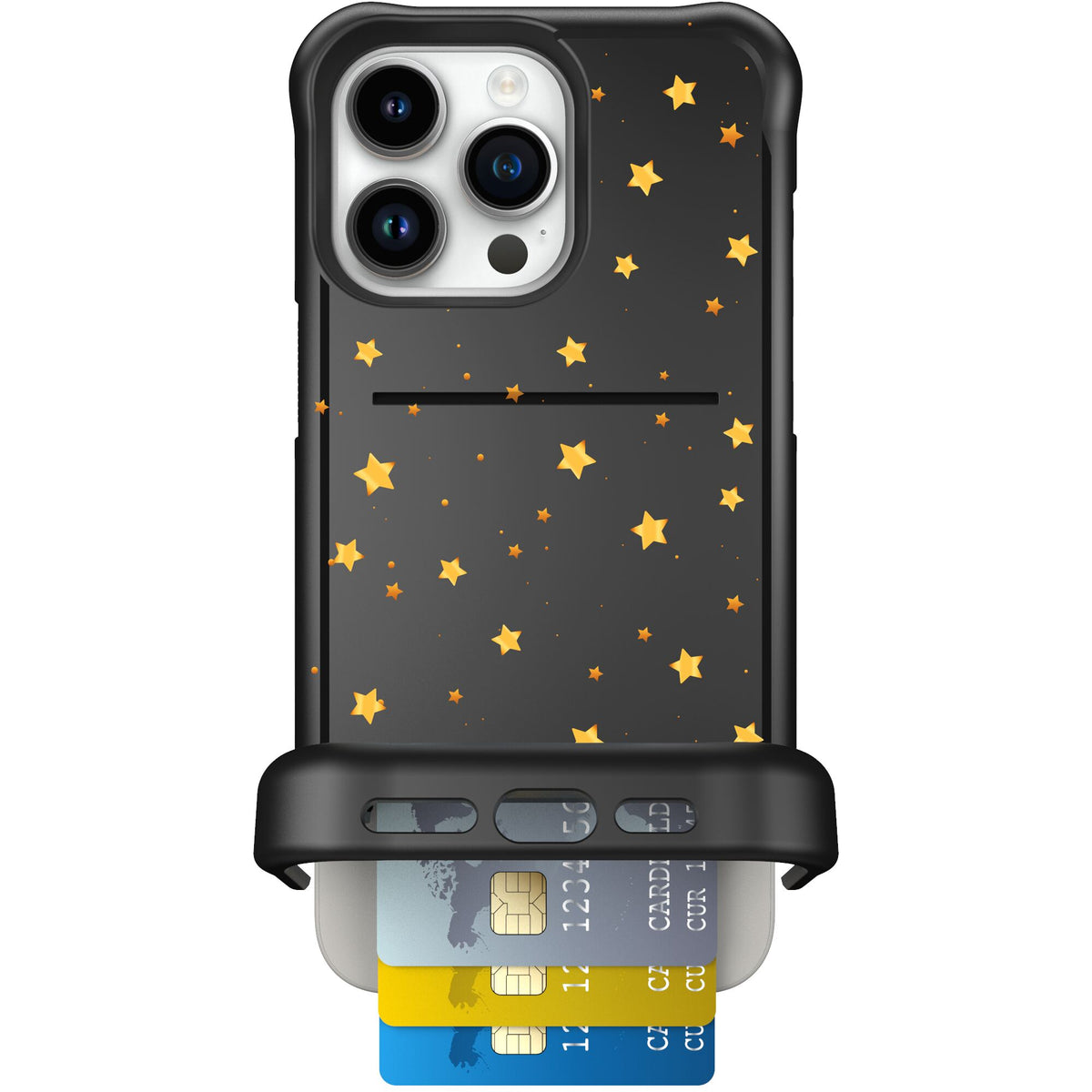 Wingmate Gold Stars for iPhone 15 Pro Max