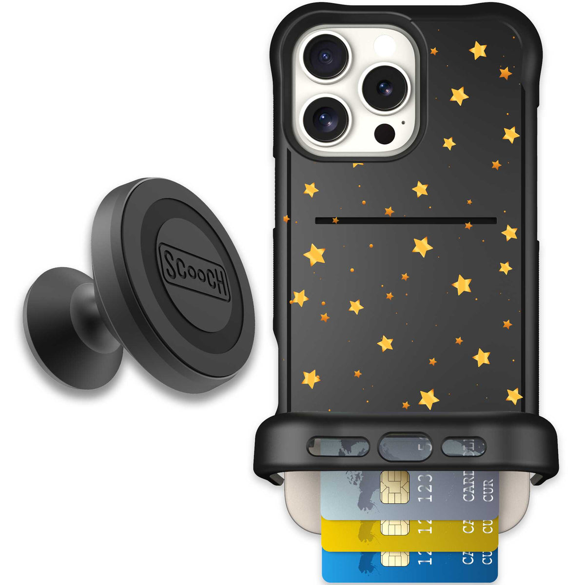 Wingmate Gold Stars for iPhone 16 Pro Max - Starter Bundle