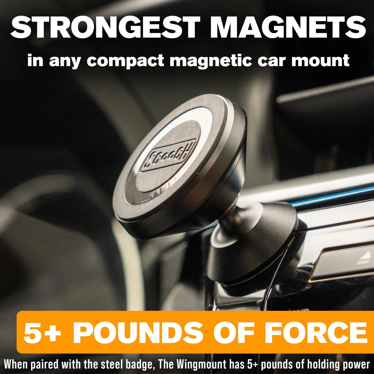 scoochzza Wingmount - Universal Magnetic Car Mount scoochzza Wingmount