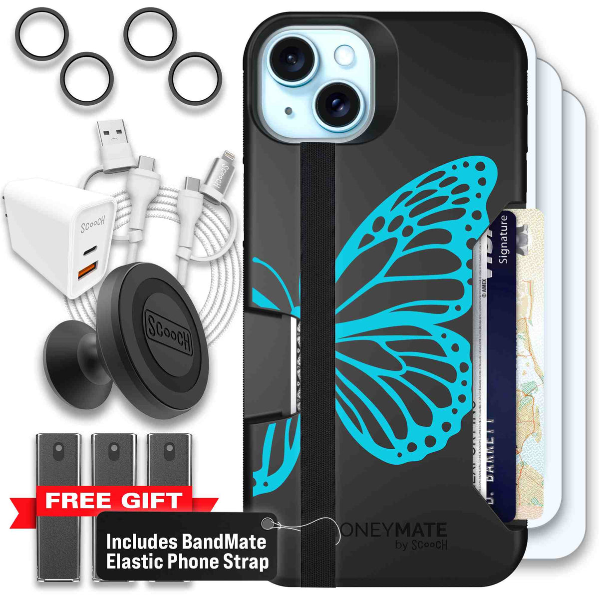 Azure Butterfly | website | iPhone 15 Plus | Ultimate Bundle