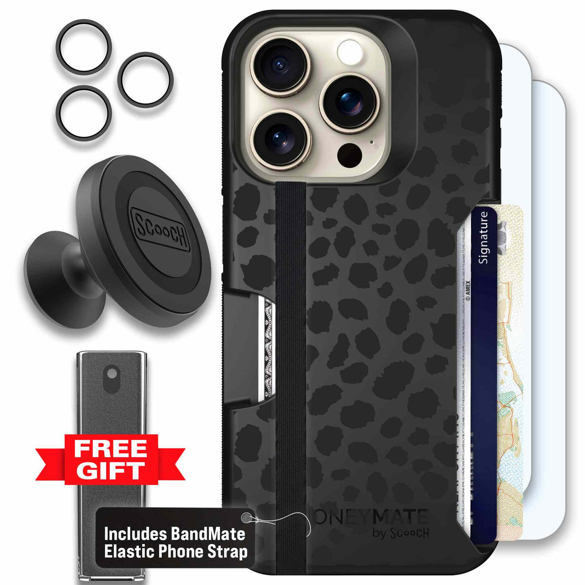 Black Leopard | website | iPhone 15 Pro | Defender Bundle