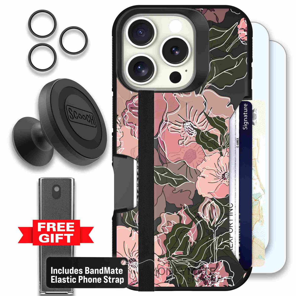 Blush Botanical | website | iPhone 16 Pro | Defender Bundle