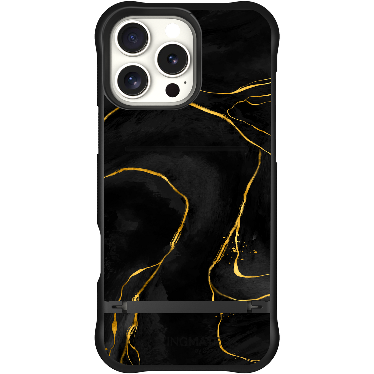 Wingmate Black Marble for iPhone 16 Pro Max