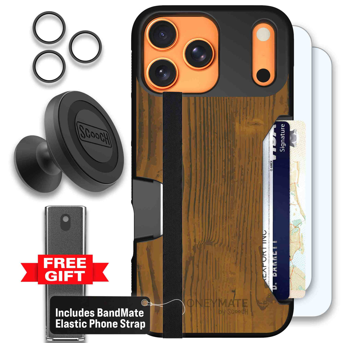 Wood Grain | website | iPhone 17 Pro Max | Defender Bundle