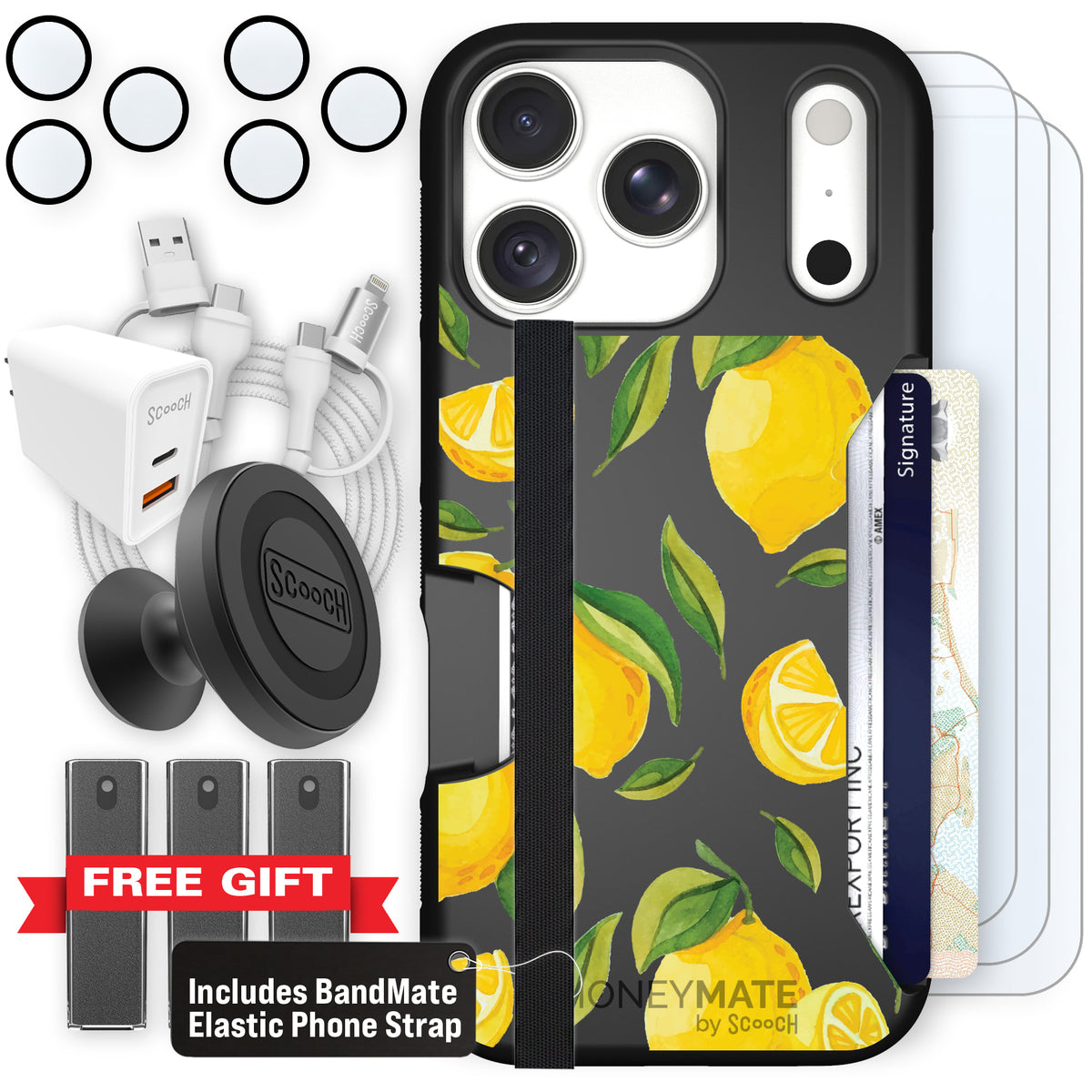Moneymate Amalfi Lemons for iPhone 18 Pro — Ultimate Bundle