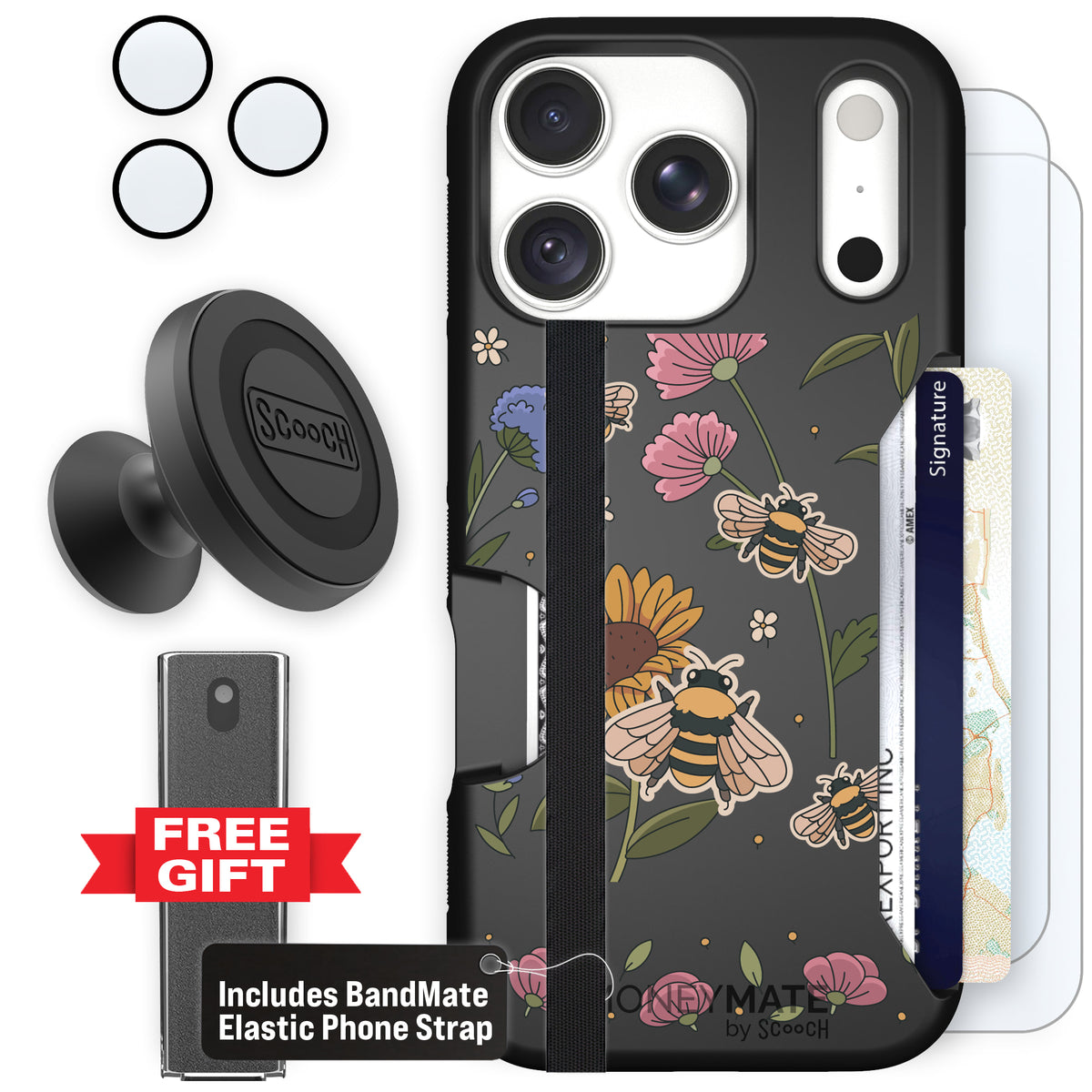 Moneymate Bee Happy for iPhone 18 Pro — Defender Bundle