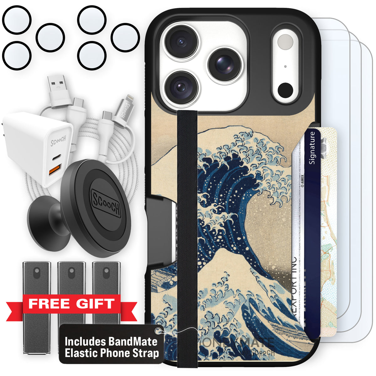 Moneymate Great Wave for iPhone 18 Pro — Ultimate Bundle