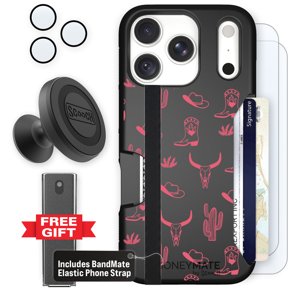 Moneymate Howdy Honey for iPhone 18 Pro — Defender Bundle