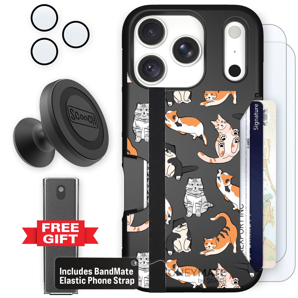 Moneymate Kitty Crew for iPhone 18 Pro — Defender Bundle
