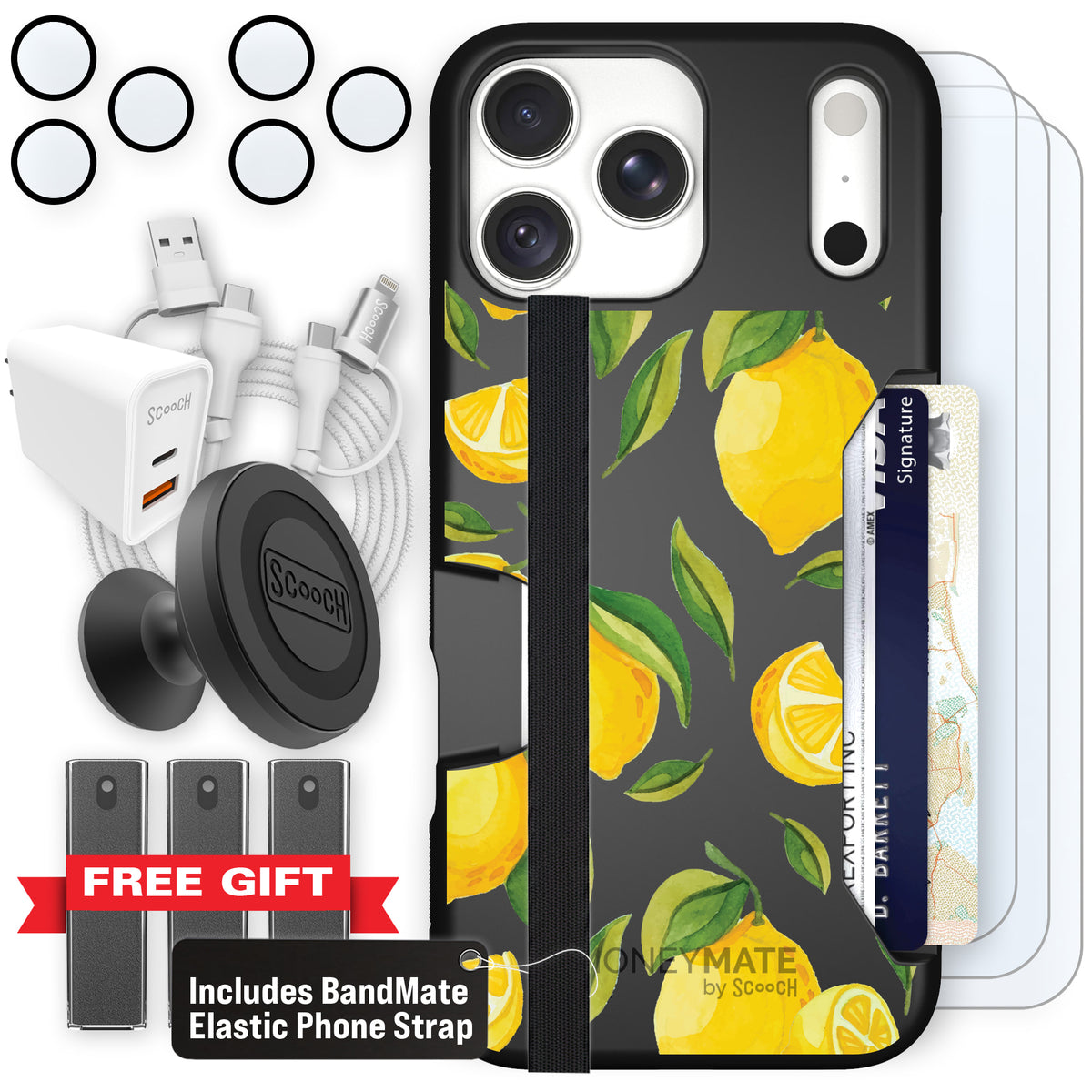 Moneymate Amalfi Lemons for iPhone 18 Pro Max — Ultimate Bundle