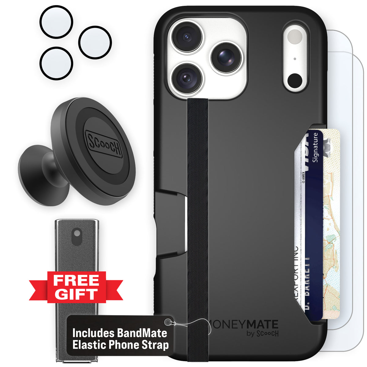 Moneymate Black for iPhone 18 Pro Max — Defender Bundle