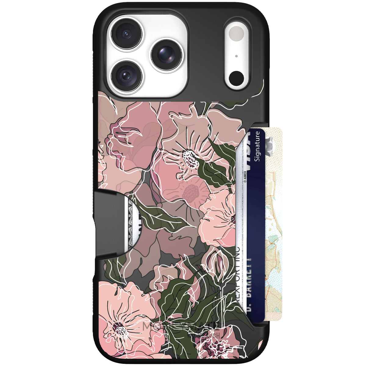 Moneymate Blush Botanical for iPhone 18 Pro Max — case