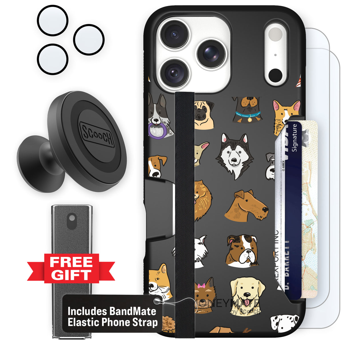 Moneymate Dog Squad for iPhone 18 Pro Max — Defender Bundle