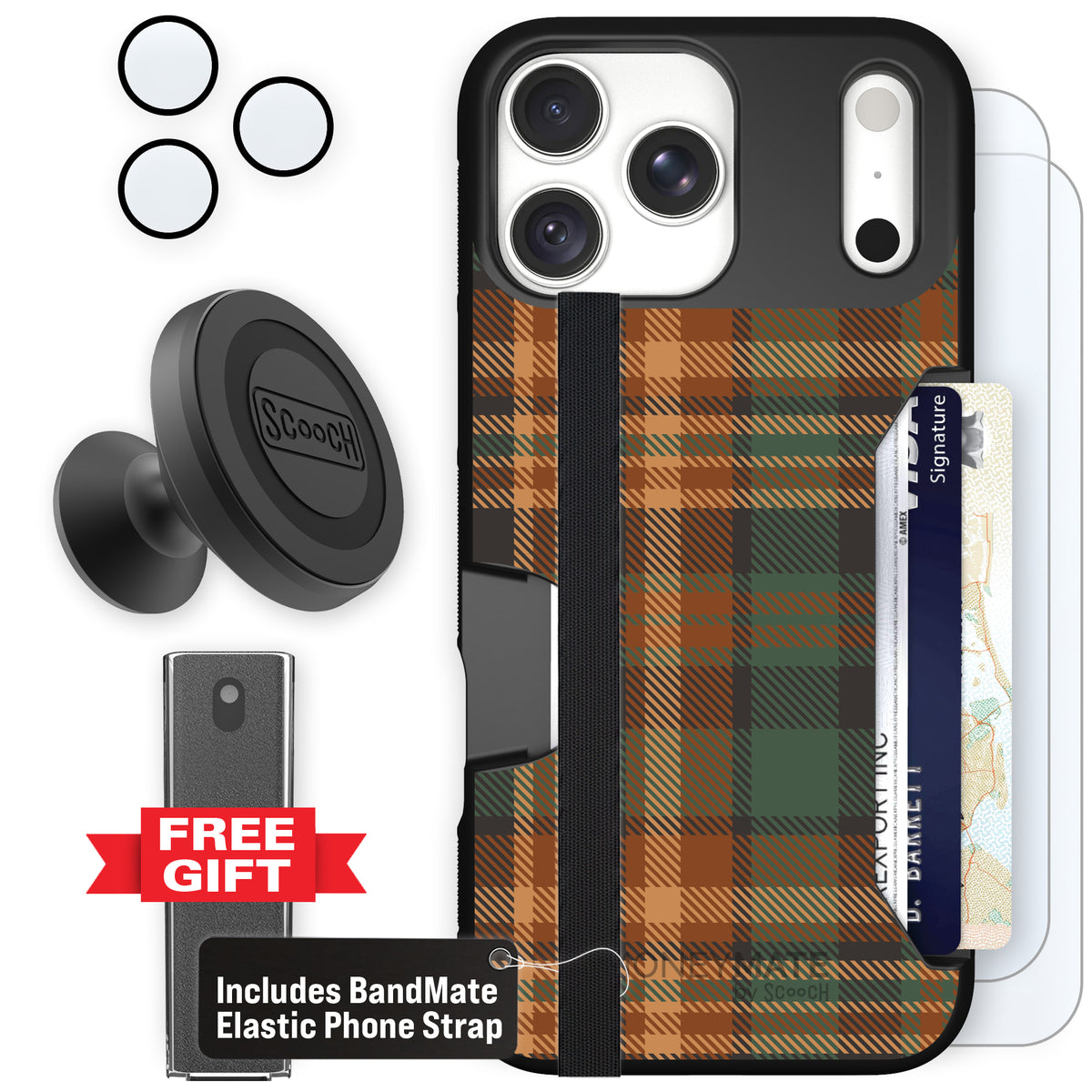 Moneymate Fall Flannel for iPhone 18 Pro Max — Defender Bundle