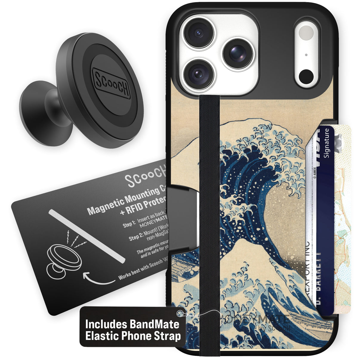 Moneymate Great Wave for iPhone 18 Pro Max — Starter Bundle