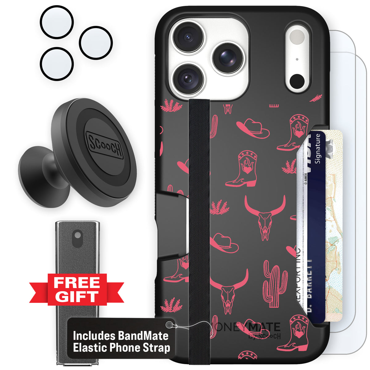 Moneymate Howdy Honey for iPhone 18 Pro Max — Defender Bundle