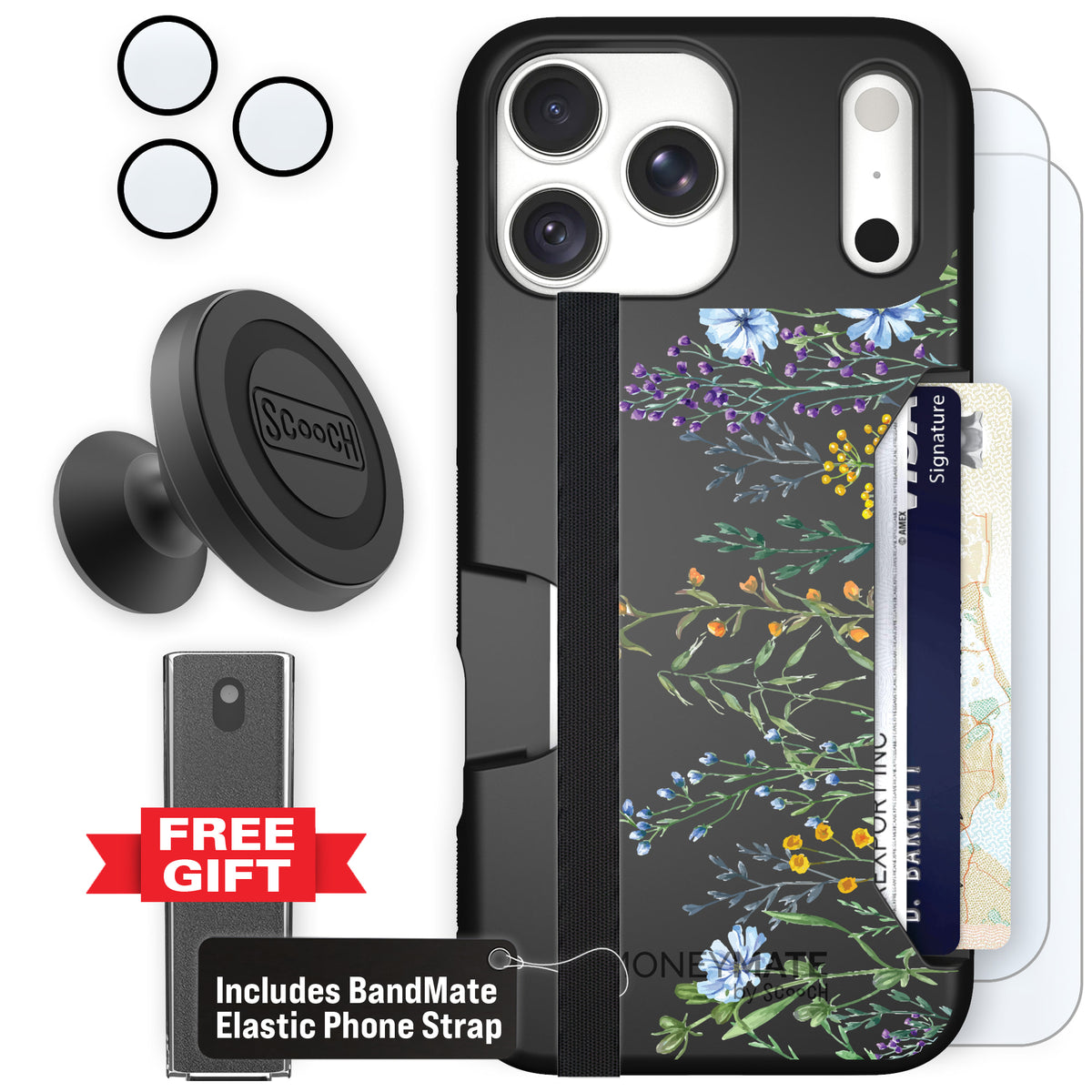 Moneymate Meadow Bloom for iPhone 18 Pro Max — Defender Bundle