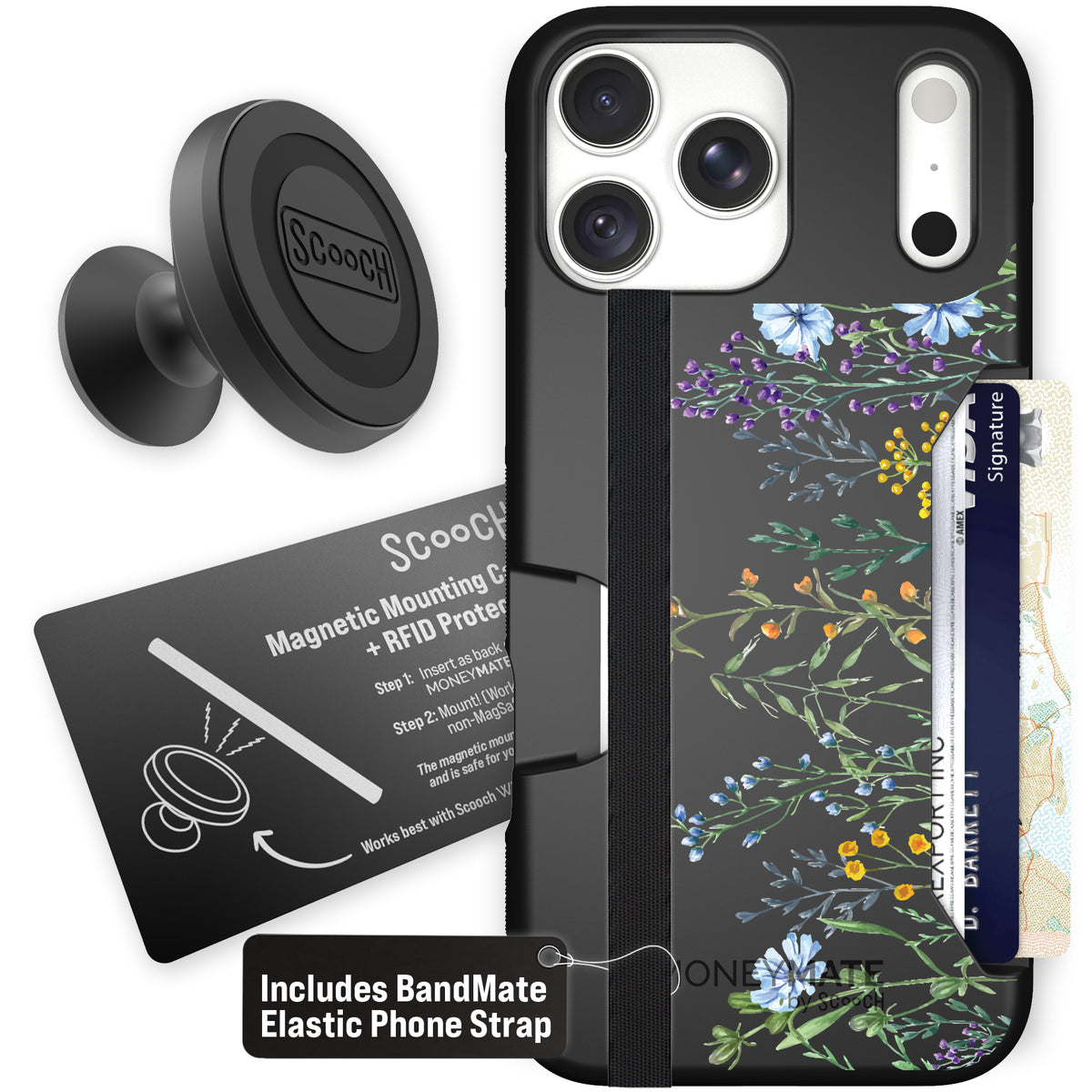 Moneymate Meadow Bloom for iPhone 18 Pro Max — Starter Bundle