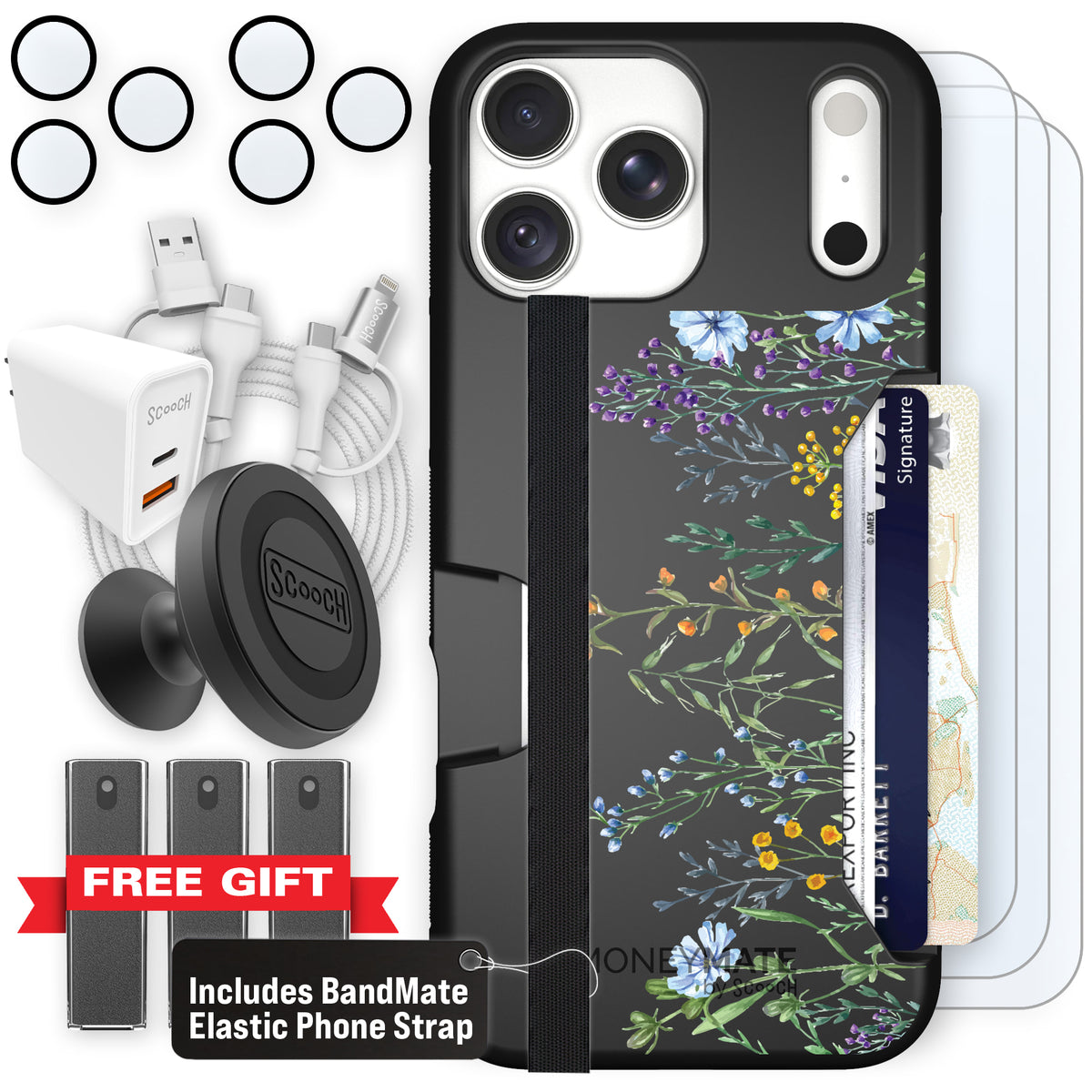 Moneymate Meadow Bloom for iPhone 18 Pro Max — Ultimate Bundle